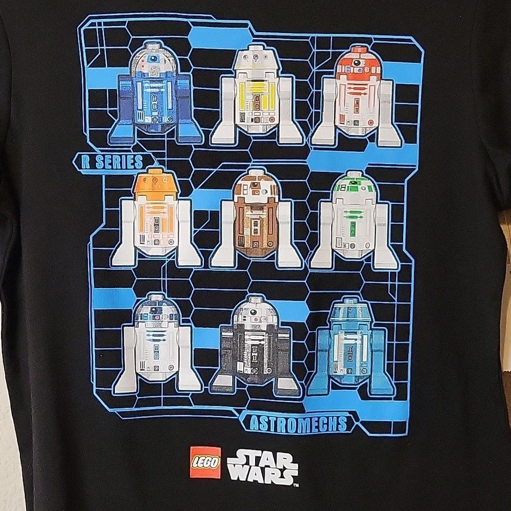 Star Wars Lego Astromechs  t-shirt size Large (10/12) child NWT